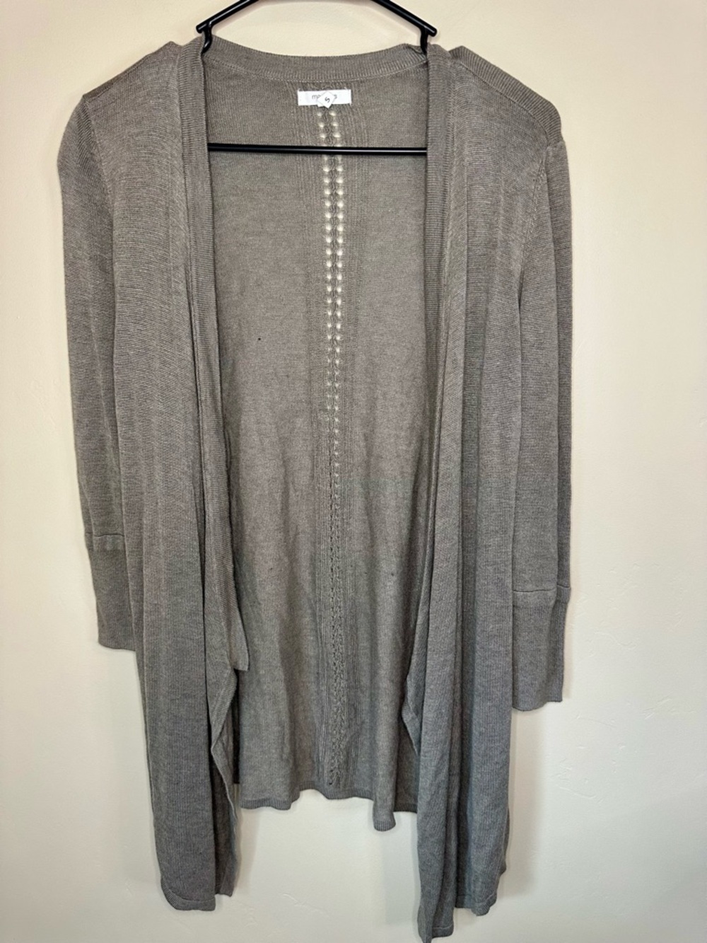 Maurices Open-Front Lightweight Crocheted Cardigan